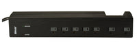 Woods 41600-78-11 7-Outlet 1250 Joules Black Surge Protector With 4' Cord