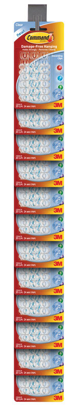 3M Command Mini Foam Adhesive Strips .5 in. L 12/pk (Pack of 6)