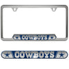 NFL - Dallas Cowboys Embossed License Plate Frame