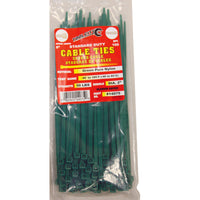 Tool City  8 in. L Green  Cable Tie  100 pk