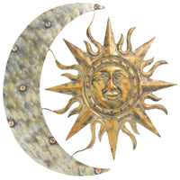 Gardman Aztec .50 in. H X 24 in. W X 26 in. L Gold/Silver Steel Wall Art