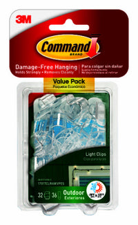 Outdoor Light Clips, 32-Pk.