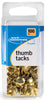 Work Essentials S7071752 Gold Thumb Tacks