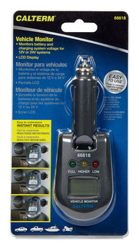 Calterm 12 / 24 Volts LED Battery Tester (Pack of 6)