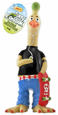 Dog Toy, Tony Mohawk Latex Chicken, Small (Pack of 6)