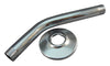 Shower Arm & Flange,  Metal Chrome Finish, .5-In. Male Iron Pipe x 8-In.