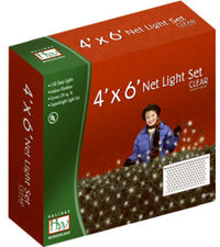 Christmas Net Light Set, Clear, 150-Ct., 4 x 6-Ft.