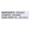 Gimme Organic Seaweed Chips - Sea Salt - Case of 12 - 0.35 oz.