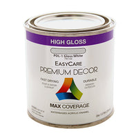 Premium Decor White Gloss Enamel Paint, 1/2-Pt.