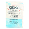 Kirk's Natural Soap Bar - Coco Castile - Fragrance Free - 3 Count - 4 oz