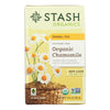 Stash Tea Organic Herbal Tea - Chamomile - Case of 6 - 18 Bags