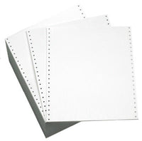 Perforated Computer Paper, White, 9.5 x 11-In., 18-Lb., 3000-Ct.