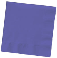 Creative Converting 139371154 Purple 2 Ply Beverage Napkins                                                                                           