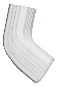 Genova  DuraSpout  6 in. H x 3 in. W x 2 in. L White  Vinyl  A to B  Downspout Elbow