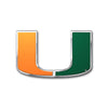 University of Miami Heavy Duty Aluminum Color Emblem