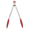 Instant Pot Silver/Red Silicone/Stainless Steel Head Tongs