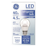 GE A15 E26 (Medium) LED Bulb Daylight 40 Watt Equivalence 1 pk