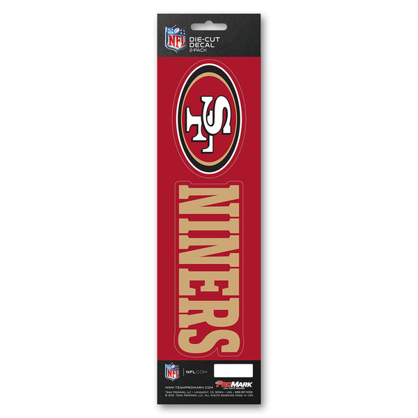 NFL San Francisco 49ers Micro Flame Graphics Decal (Pack of 2)