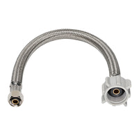 Homewerks 3/8 in. Flare X 1/2 in. D FIP 20 in. Braided Stainless Steel Faucet Supply Line