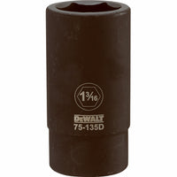 SAE Deep Impact Socket, 6-Point, 3/4-In. Drive, 1-3/16-in.