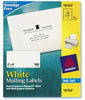 Avery 18163 18163™ White Mailing Labels 10 Sheets (Pack of 5)