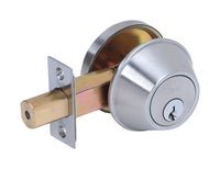 Tell Satin Nickel Steel Single Cylinder Deadbolt