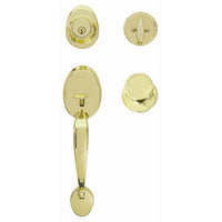 Wilmington Handle Set, Polished Brass