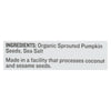 Go Raw - Snack Seed Pumpkin Sprtd - Case of 10 - 4 OZ