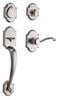 Kwikset SmartKey Austin Satin Nickel Handleset Right or Left Handed