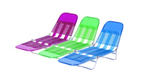 Living Accents Adjustable Adjustable Backrest Folding Chaise Assorted (Pack of 5)