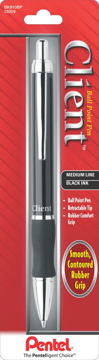 Pentel Bk910Bp Black Client® Ball Point Pen