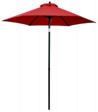 FS 7' RED STL UMBRELLA