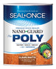 Seal-once  NANO plus POLY  Matte  Clear  Water-Based  Premium Wood Sealer  1 gal. (Pack of 4)