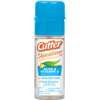 Cutter Skinsations Insect Repellent Liquid For Mosquitoes 1 oz (Pack of 24)