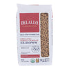 Delallo - 100% Organic Whole Wheat #52 Elbows - Case of 16 - 1 lb.