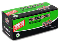 Workaholic Alkaline Battery, AA, 24-Pk.