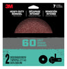 3m Fbrdisc7in60 7 Heavy Duty Removal 60 Grit Fiber Discs 2 Count