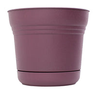 Bloem  12.8 in. H x 14.5 in. Dia. Resin  Saturn  Planter  Purple