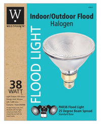 Halogen Flood Light Bulb, Indoor/Outdoor, 38-Watts,