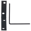 Hampton 2-1/2 in. H X 5/8 in. W X 2-1/2 in. D Black Steel Inside L Corner Brace (Pack of 25)