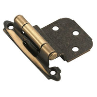 Amerock  2-3/4 in. L Antique Brass  Hinge  2 pk