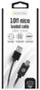 iEssentials Micro to USB Charge and Sync Cable 10 ft. Black