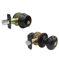 Combination Lockset, Aged Bronze (Pack of 3)