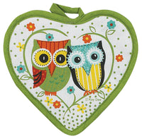 Kay Dee R1232 Life'S A Hoot Heart Shaped Potholder (Pack of 6)