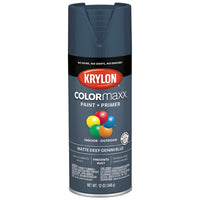 COLORmaxx Spray Paint, Deep Denim Blue, Matte, 12-oz.