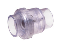 NDS  1 1/2 inch  Dia. x 2 inch  Dia. PVC  Spring Loaded  Check Valve