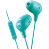 Jvc Hafx38mg Green Marshmallow Inner Ear Headphones With Mic & Remote