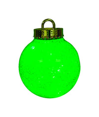 Celebrations Green Glitter Ornament Christmas Decoration