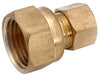 Amc 750097-0604 3/8" X 1/4" Brass Lead Free Compression Adapter