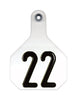 Y-Tex  Large Numbered  Plastic  2-Piece Ear Tag